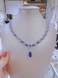 Pivoine Milano  Sterling Silver and Crystal Bridal Necklace 15*