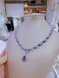 Pivoine Milano  Sterling Silver and Crystal Bridal Necklace 15*