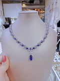 Pivoine Milano  Sterling Silver and Crystal Bridal Necklace 15*