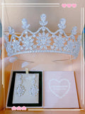 Pivoine Bridal Tiara Milano Sterling Silver and Crystal Princess Crown 16