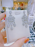 Pivoine Milano Sterling Silver and Crystal Bridal Earrings 89