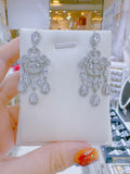 Pivoine Milano Sterling Silver and Crystal Bridal Earrings 89