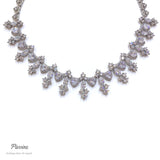 Pivoine Milano Sterling Silver and Crystal Bridal Necklace 61*