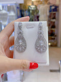 Pivoine Milano Sterling Silver and Crystal Bridal Earrings 47*