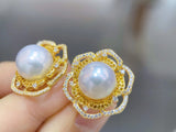 南洋珍珠耳環| 結婚禮物首飾｜珍珠耳環｜Akoya pearl earrings｜大溪地珍珠耳環｜