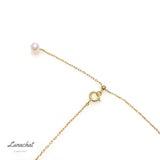 Lunachat 日本工藝 925純銀10mm淡水珍珠雙層頸鍊