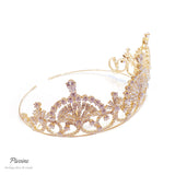 Pivoine Bridal Tiara Milano Sterling Silver and Crystal Princess Crown 54